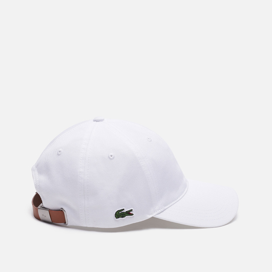 Кепка Lacoste Contrast Strap Cotton White