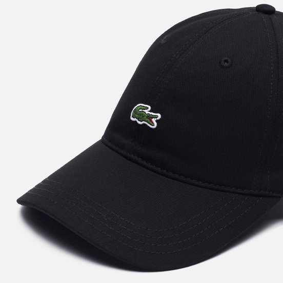 Кепка Lacoste Contrast Strap Cotton Twill Black