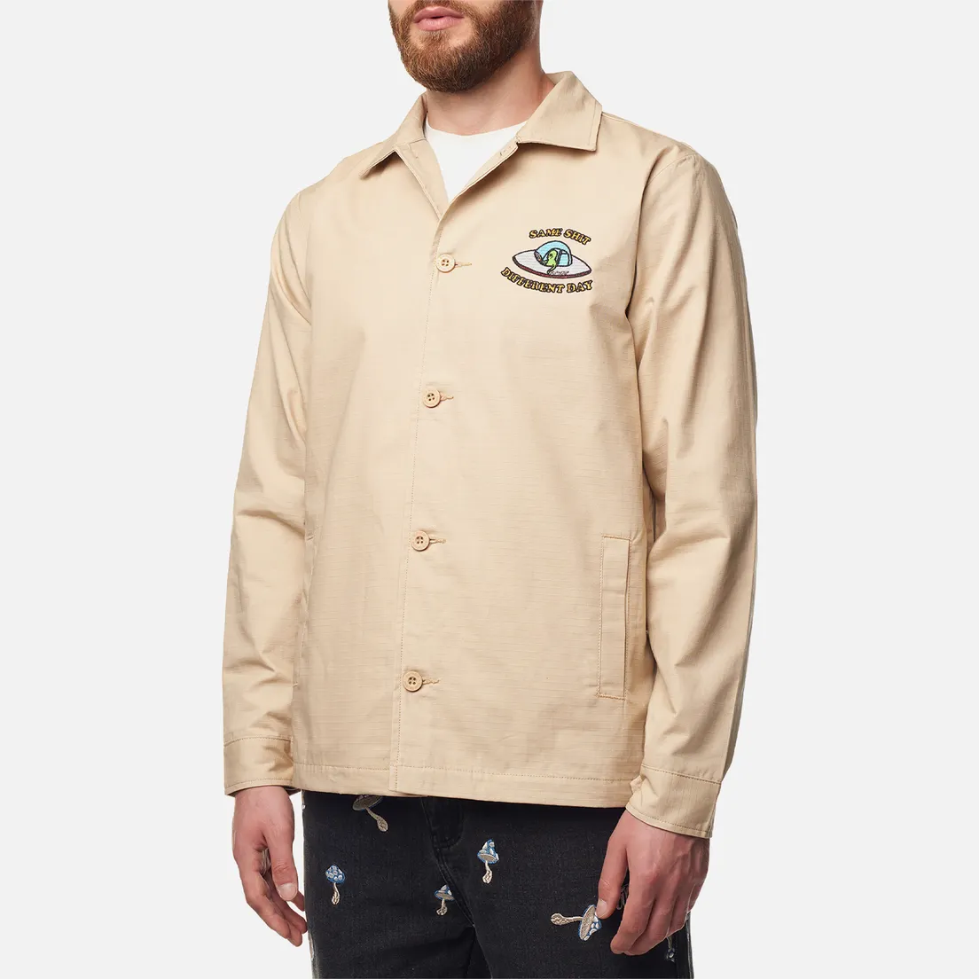 RIPNDIP Мужская куртка ветровка Same Shit Different Day Military