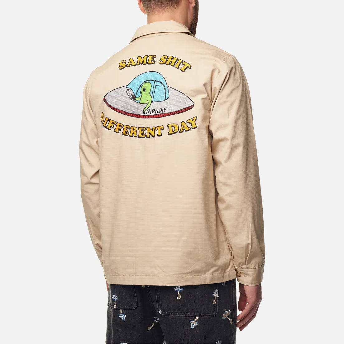 RIPNDIP Мужская куртка ветровка Same Shit Different Day Military