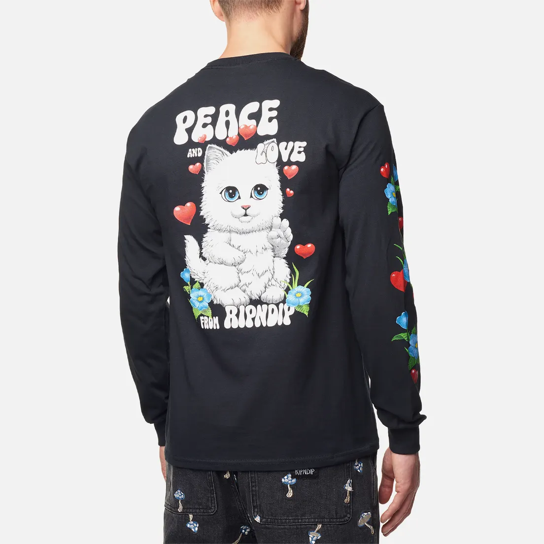 RIPNDIP Мужской лонгслив Peace Love Ripndip