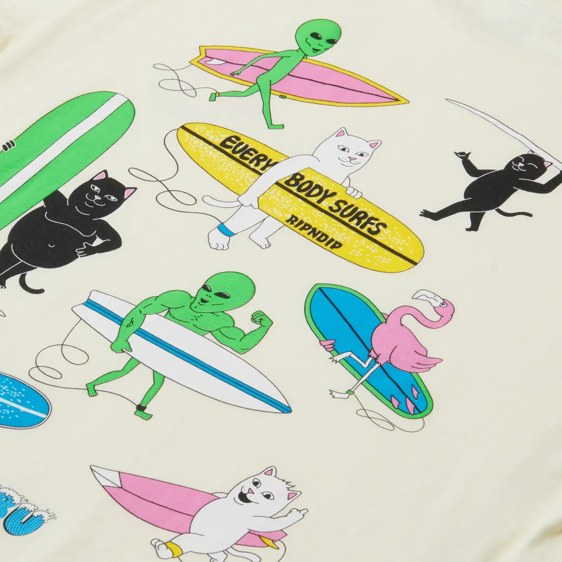 RIPNDIP Мужская футболка Everybody Surfs