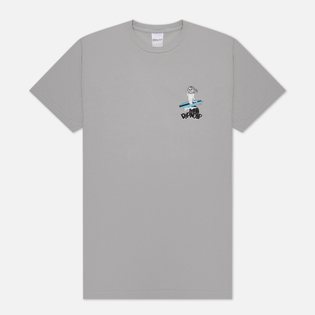 фото Мужская футболка ripndip s.u.r.f, цвет серый, размер s