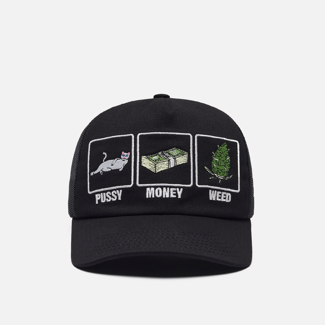 RIPNDIP Кепка Pussy Money Weed Trucker