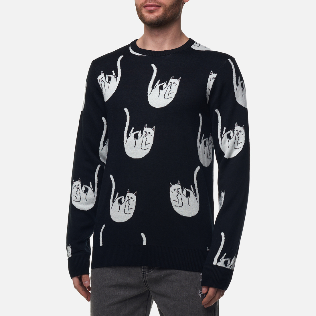 RIPNDIP Мужской свитер Falling Nerm Knit