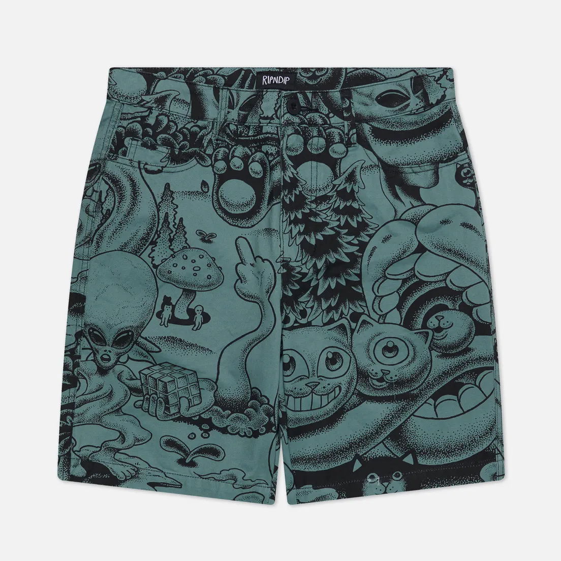RIPNDIP Мужские шорты Dark Twisted Fantasy Twill