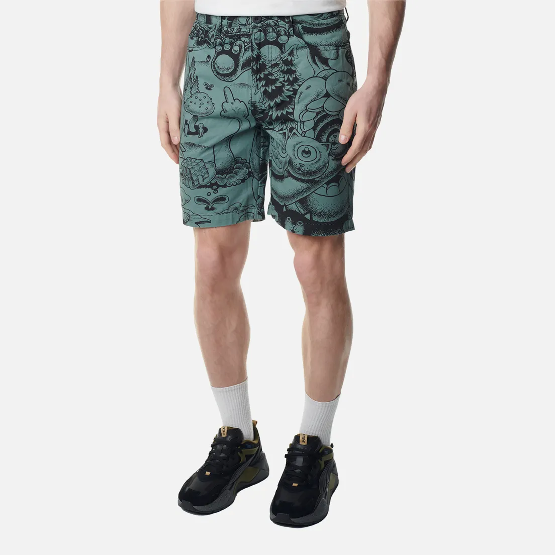 RIPNDIP Мужские шорты Dark Twisted Fantasy Twill