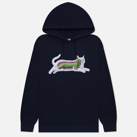 фото Мужская толстовка ripndip transnerm hoodie, цвет синий, размер s
