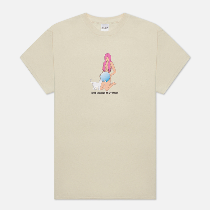 Мужская футболка RIPNDIP Mirror Mirror, цвет бежевый