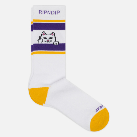 фото Носки ripndip peeking nermal, цвет белый, размер 40-46 eu