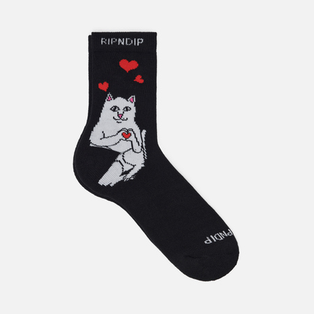 фото Носки ripndip nermal loves mid, цвет чёрный, размер 40-46 eu