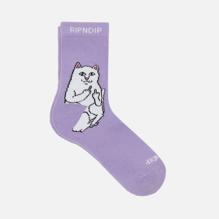 фото Носки ripndip lord nermal mid, цвет фиолетовый, размер 40-46 eu