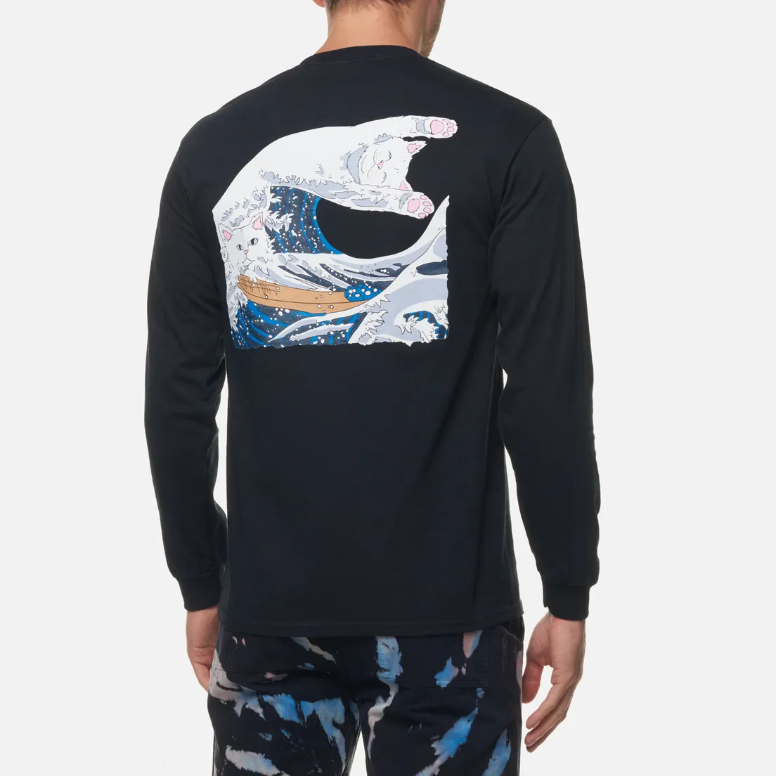 RIPNDIP Мужской лонгслив The Great Wave Of Nerm