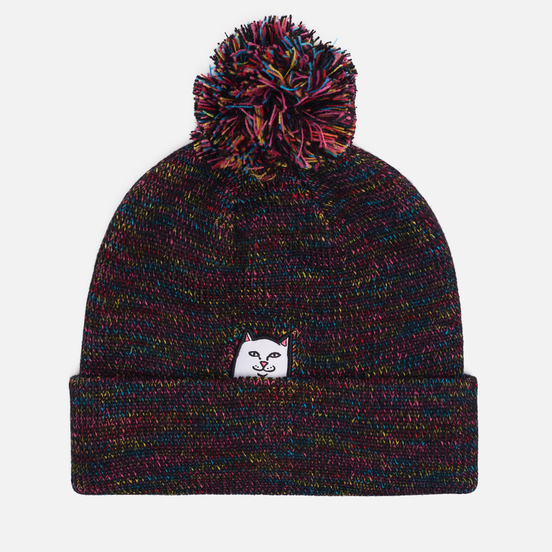 Шапка RIPNDIP Lord Nermal Pom Beanie Black/Multicolor