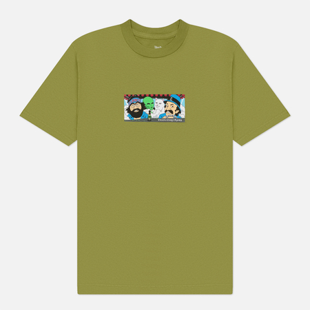 Мужская футболка RIPNDIP x Cheech & Chong Riders, цвет зелёный, размер M