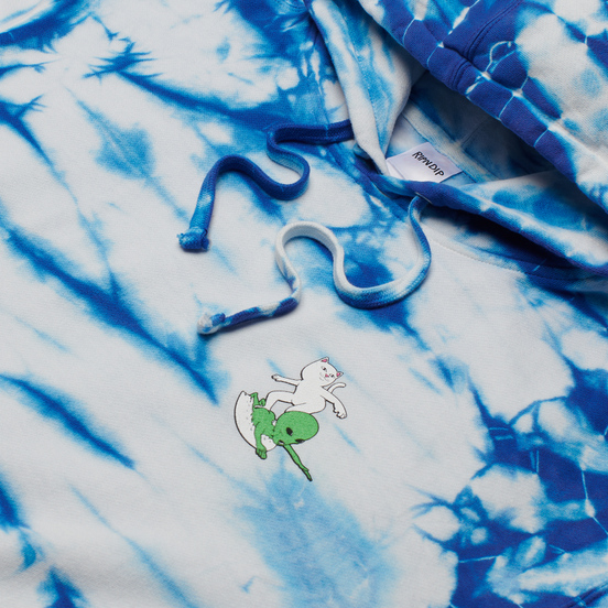 Мужская толстовка RIPNDIP Hang Ten Hoodie Baby Blue Stripe Wash