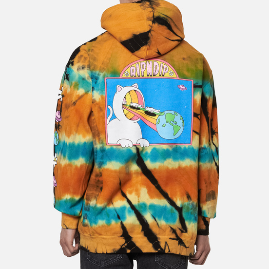 Мужская толстовка RIPNDIP Open Minded Hoodie Orange/Blue Sunburst Dye