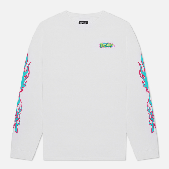 Мужской лонгслив RIPNDIP Flaming Hot White