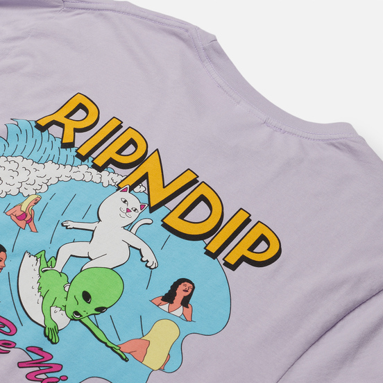 Мужской лонгслив RIPNDIP Hang Ten Lavender