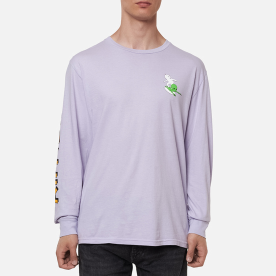 Мужской лонгслив RIPNDIP Hang Ten Lavender