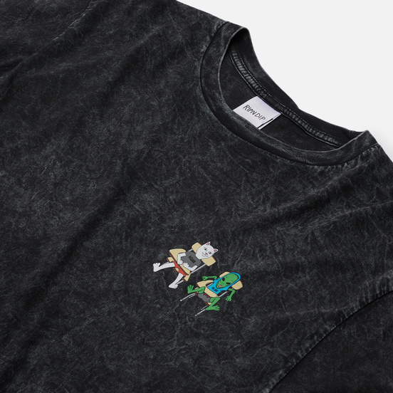 Мужской лонгслив RIPNDIP Butz Up Black Mineral Wash