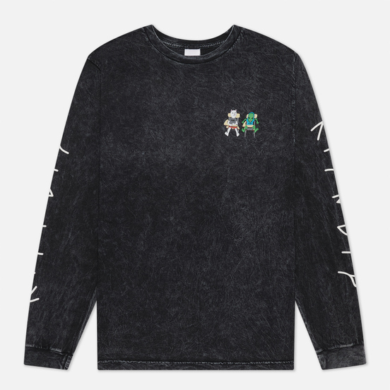 Мужской лонгслив RIPNDIP Butz Up Black Mineral Wash