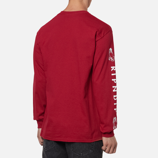 Мужской лонгслив RIPNDIP Lord Nermal Pocket Red