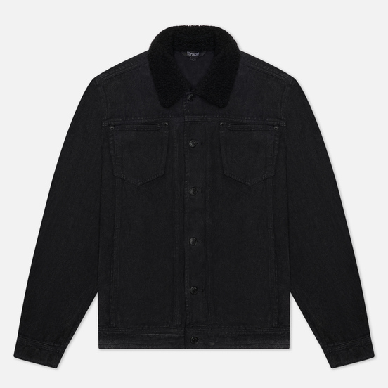 Мужская джинсовая куртка RIPNDIP Fucking Fuck Denim Sherpa Black Wash