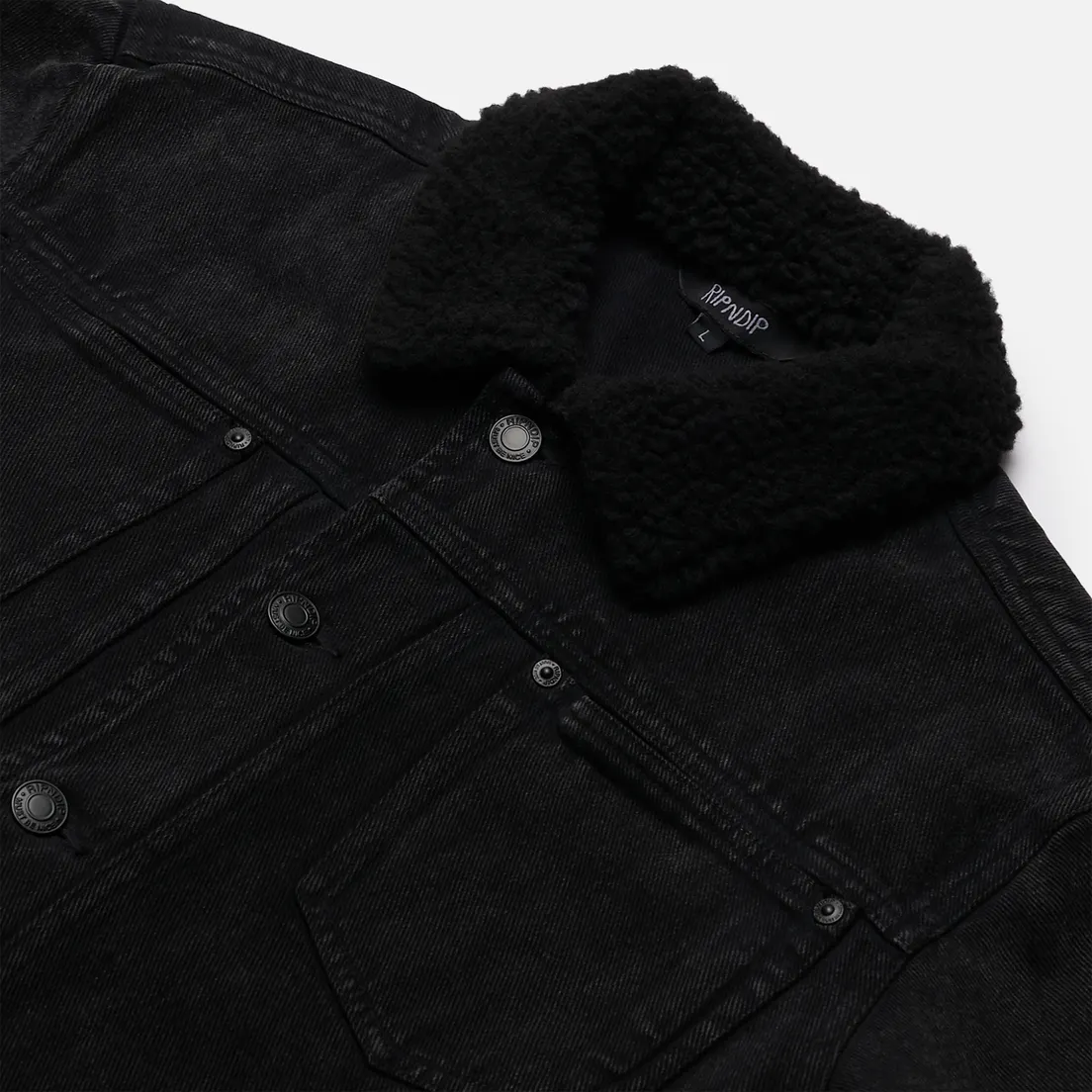 RIPNDIP Мужская джинсовая куртка Fucking Fuck Denim Sherpa