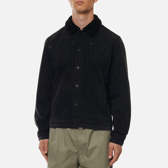 Мужская джинсовая куртка RIPNDIP Fucking Fuck Denim Sherpa Black Wash