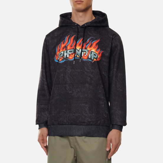 Мужская толстовка RIPNDIP Hell Ride Hoodie Black Mineral Wash