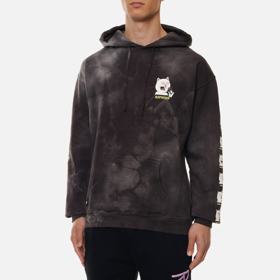 Мужская толстовка RIPNDIP 7 Days Hoodie Black Lightning Wash