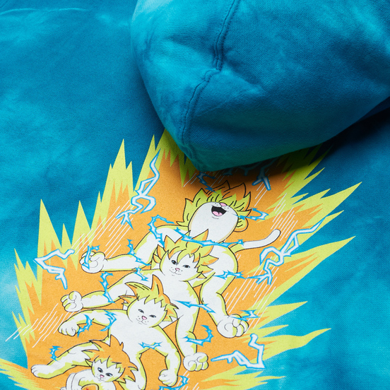 Мужская толстовка RIPNDIP Super Sainerm Hoodie Blue Acid Wash