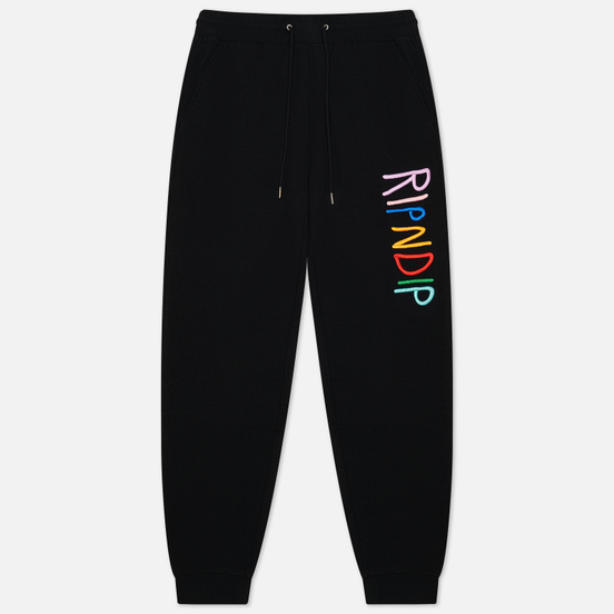 Мужские брюки RIPNDIP Multi Color Logo Sweat Black
