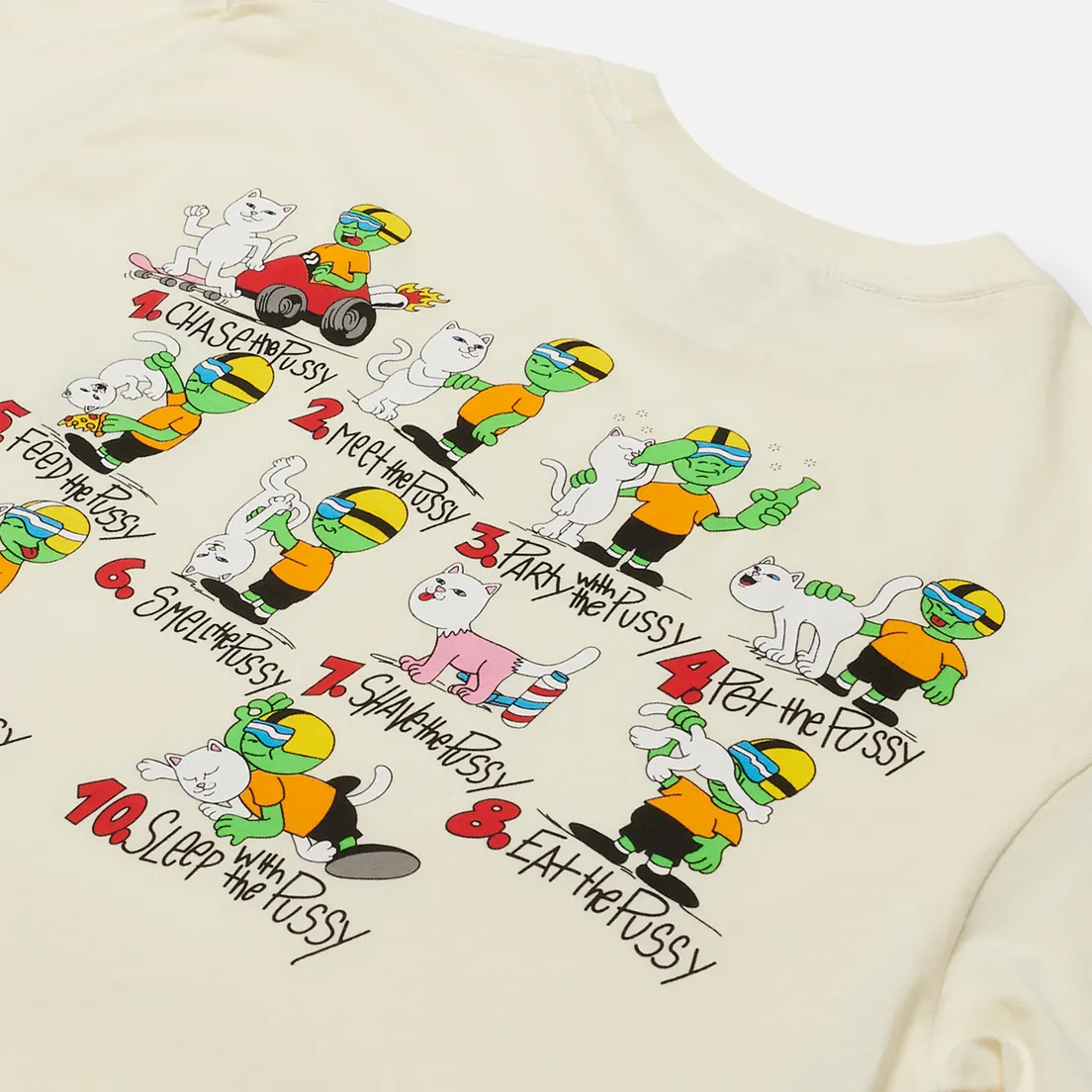RIPNDIP Мужская футболка 10 Steps 4 Pussy