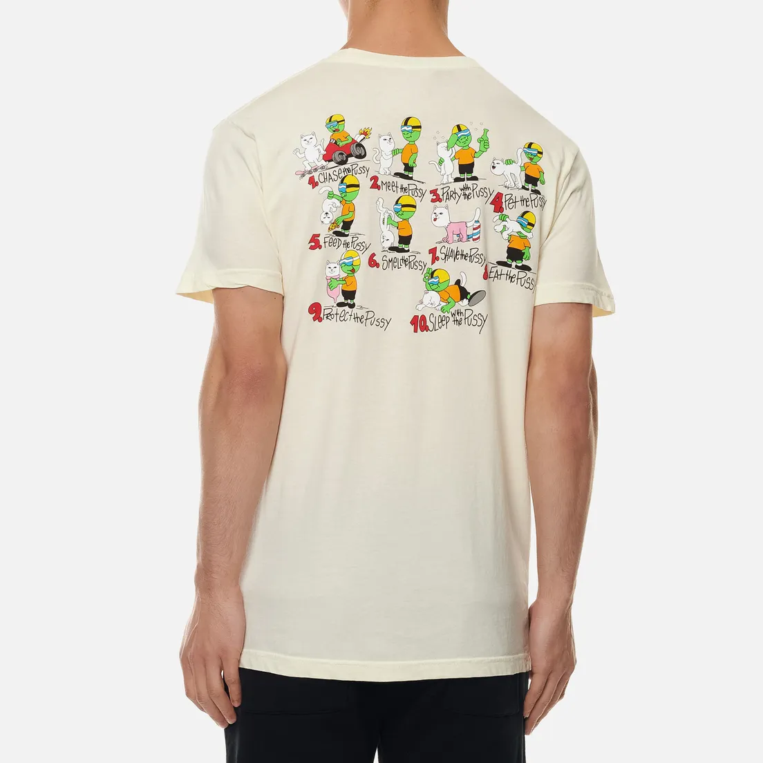 RIPNDIP Мужская футболка 10 Steps 4 Pussy