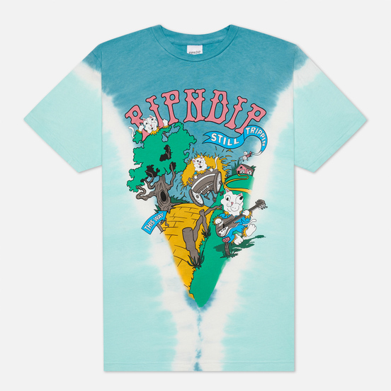 Мужская футболка RIPNDIP Band Wagon Teal V Dye