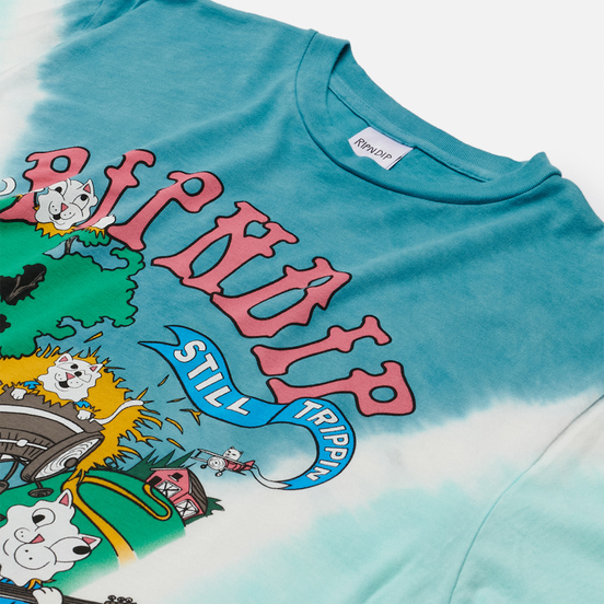 Мужская футболка RIPNDIP Band Wagon Teal V Dye