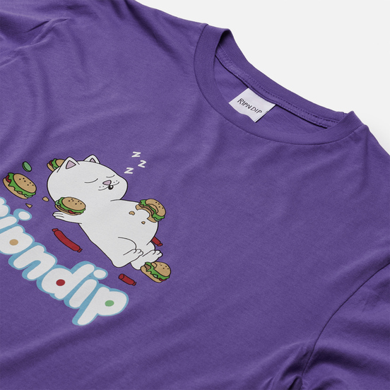 Мужская футболка RIPNDIP Fat Hungry Baby Purple