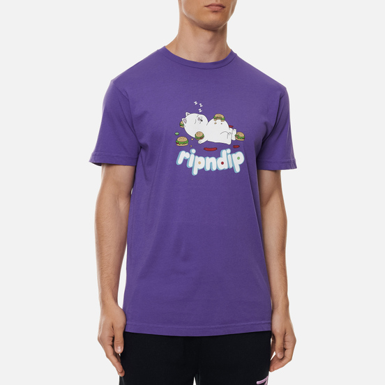 Мужская футболка RIPNDIP Fat Hungry Baby Purple