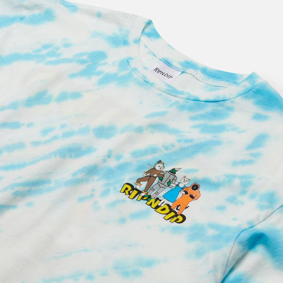 Мужская футболка RIPNDIP No Place Like Home Blue Stripe Tie Dye