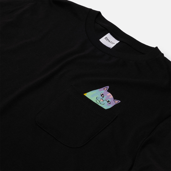 Мужская футболка RIPNDIP Rainbow Nerm Pocket Black