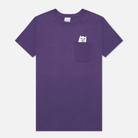 Мужская футболка RIPNDIP Lord Nermal Pocket Purple