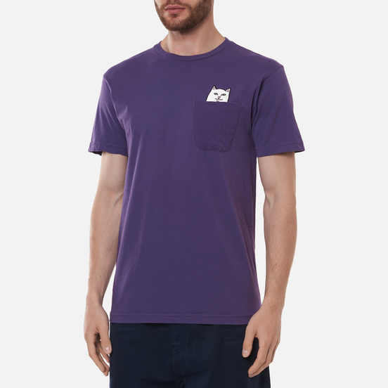Мужская футболка RIPNDIP Lord Nermal Pocket Purple