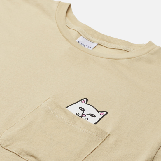 Мужская футболка RIPNDIP Lord Nermal Pocket Tan