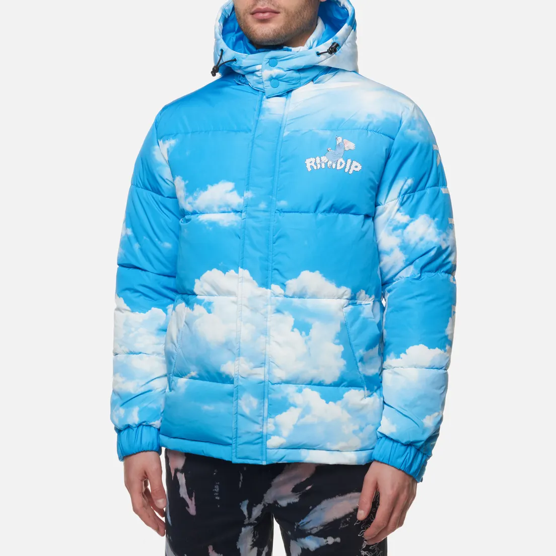 RIPNDIP Мужской пуховик Heaven And Hell Puffer