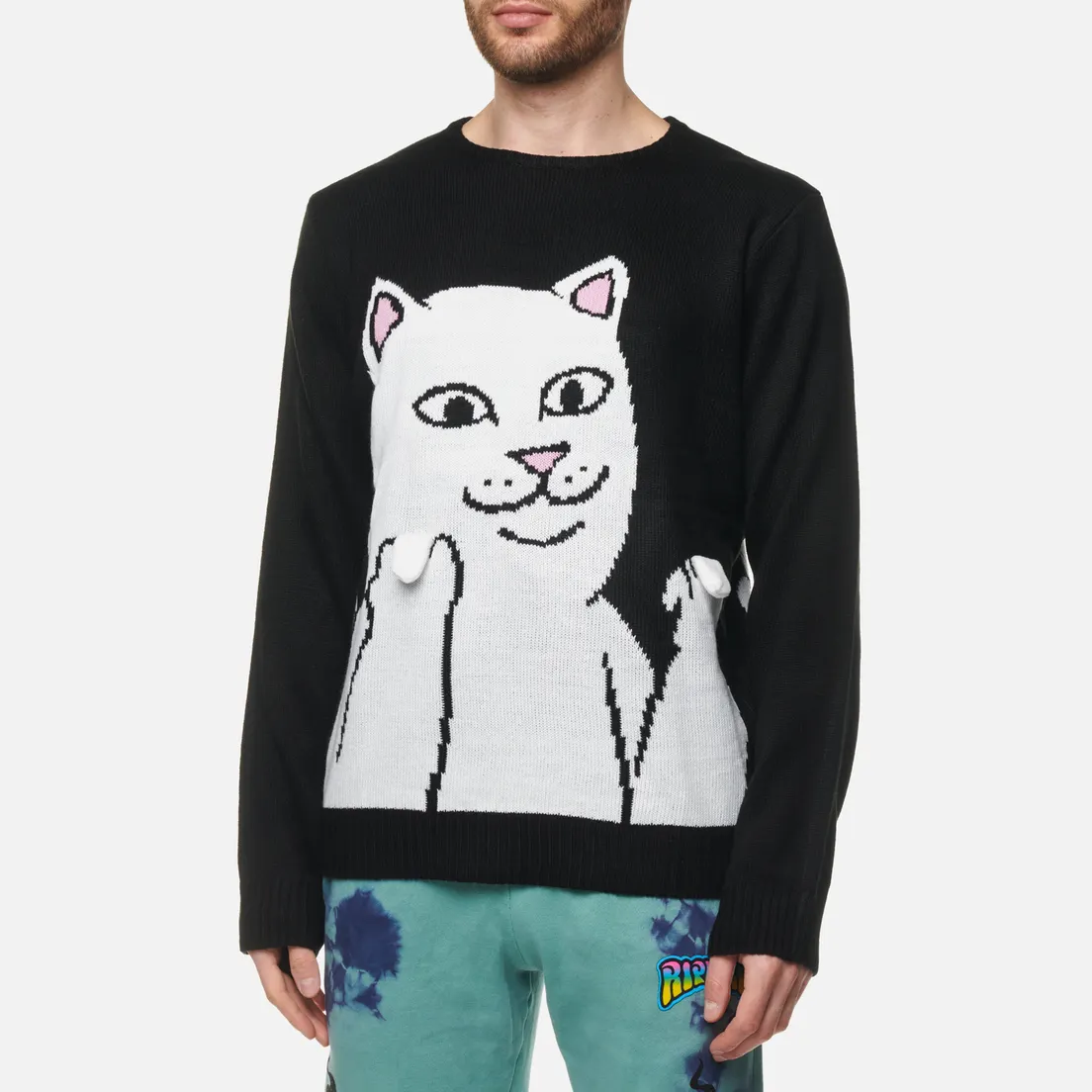 RIPNDIP Мужской свитер Lord Nermal Flippy Knitty