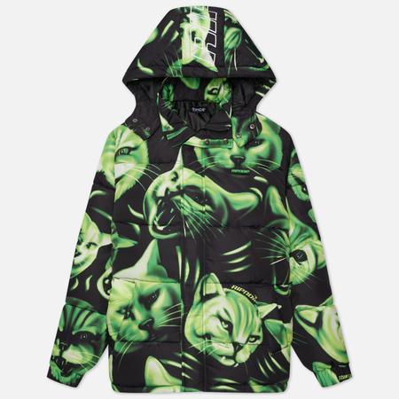 Мужской пуховик RIPNDIP Neon Nerm Puffer, цвет чёрный, размер M