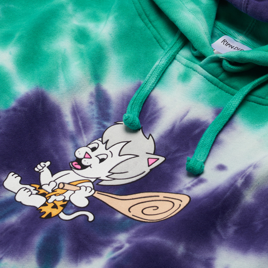 Мужская толстовка RIPNDIP Ripnstone Hoodie Purple/Teal Spiral Tie Dye