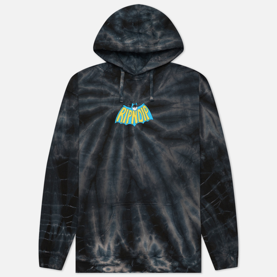 Мужская толстовка RIPNDIP Catman Hoodie Black Spiral Tie Dye